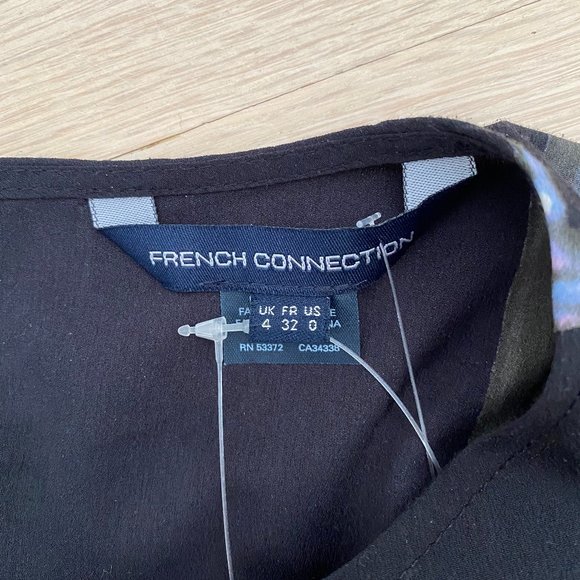 French connection Waterflower Drape 3/4 Sleeve Shirt - Picture 5 of 8